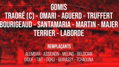 ĐỘI HÌNH RA SÂN trận Lyon vs Rennes