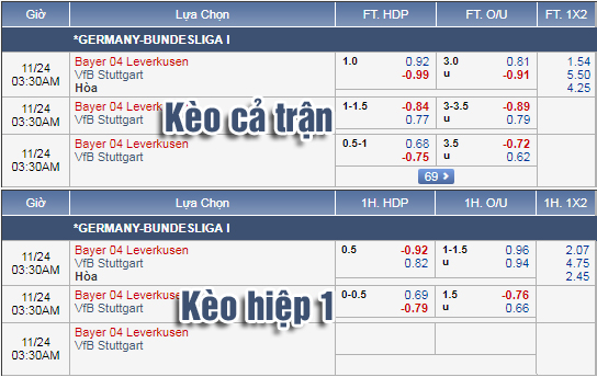 Nhận định bóng đá Leverkusen vs Stuttgart, 02h30 ngày 24/11: VĐQG Đức