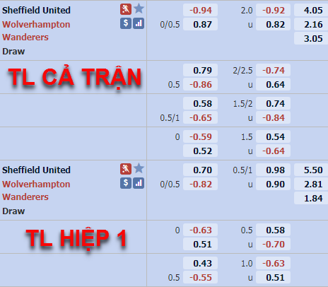 Tỷ lệ trận đấu