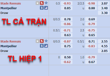 Tỷ lệ trận đấu