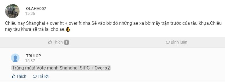AEGOALer chốt kèo hôm nay, 31/8: OLAHA007 chốt sớm Shanghai SIPG & Over
