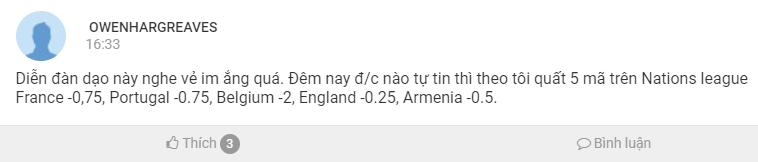 AEGOALer chốt kèo hôm nay, 8/9: OWENHARGREAVES chốt 5 mã trên UEFA Nations League