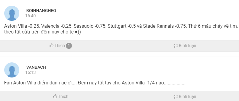AEGOALer chốt kèo hôm nay, 23/10: BOINHANGHEO theo 5 kèo trên, VANBACH chốt Aston Villa