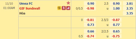 Nhận định bóng đá Umea vs Sundsvall, 01h00 ngày 10/11: Hạng 2 Thụy Điển