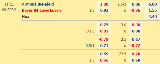 Nhận định bóng đá Bielefeld vs Leverkusen, 21h30 ngày 21/11: VĐQG Đức