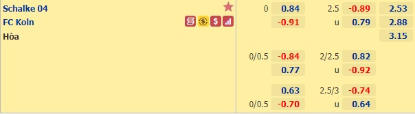 Nhận định bóng đá Schalke vs FC Koln