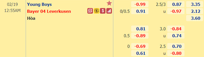 Nhận định bóng đá Young Boys vs Leverkusen, 0h55 ngày 19/2: Europa League