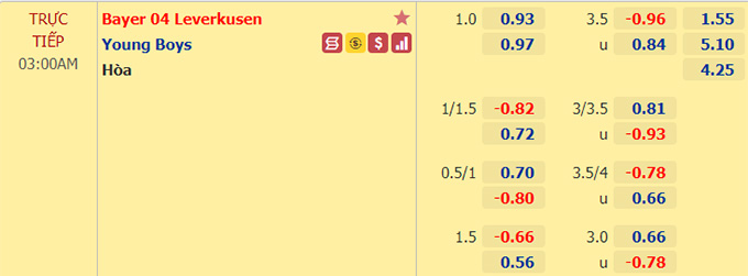 Nhận định bóng đá Leverkusen vs Young Boys, 03h00 ngày 26/2: Europa League