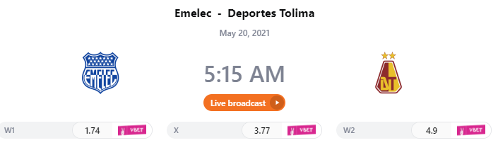 Nhận định bóng đá Emelec vs Deportes Tolima, 5h15 ngày 20/5: Copa Sudamericana