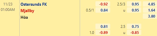 Nhận định bóng đá Ostersunds vs Mjallby, 01h00 ngày 23/11: VĐQG Thụy Điển