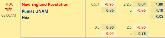 Nhận định bóng đá New England vs Pumas UNAM, 08h00 ngày 10/03: Concacaf Champions League