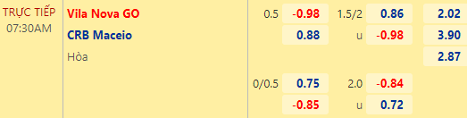 Nhận định bóng đá Vila Nova vs CRB Maceio, 07h30 ngày 23/09: Hạng 2 Brazil